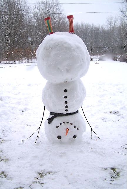 upside down snowman ! :)