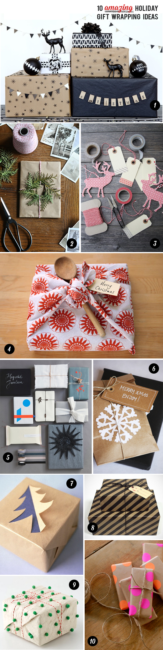 10 Amazing Holiday Gift Wrapping Ideas