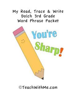 3rd Grade Dolch Word Phrase Packet