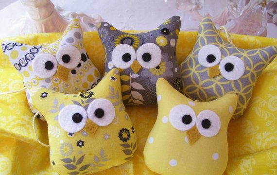5 Darling Little Owl Ornaments