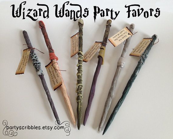 6 Pack of Wizard Wand Favors Plus Digital Book