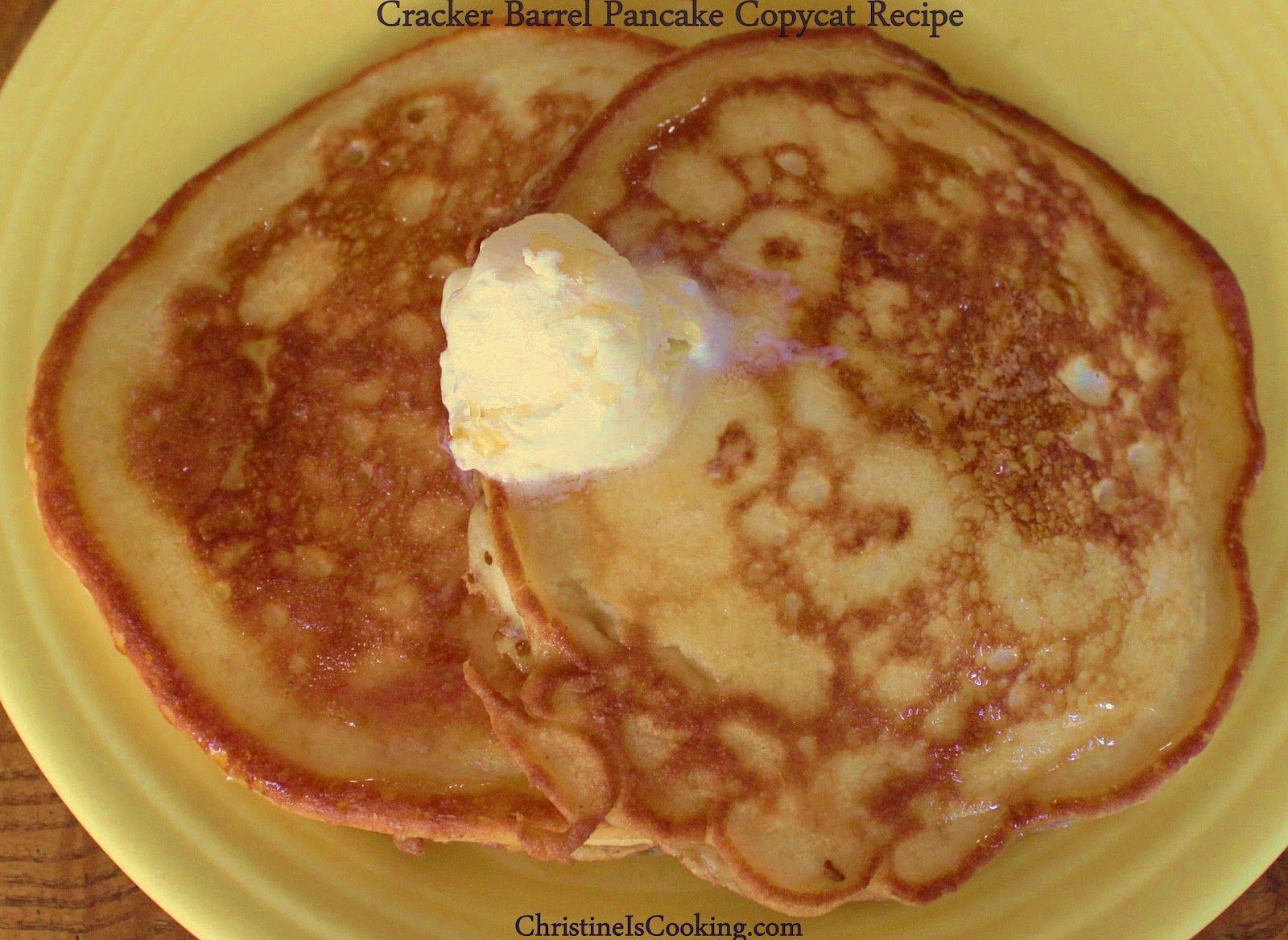 A "copycat" version of the Cracker Barrel pancake recipe (because thos