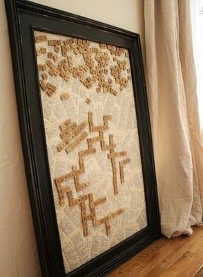 A magnetic Scrabble board! How cool would it be to hang this in a hallway or som