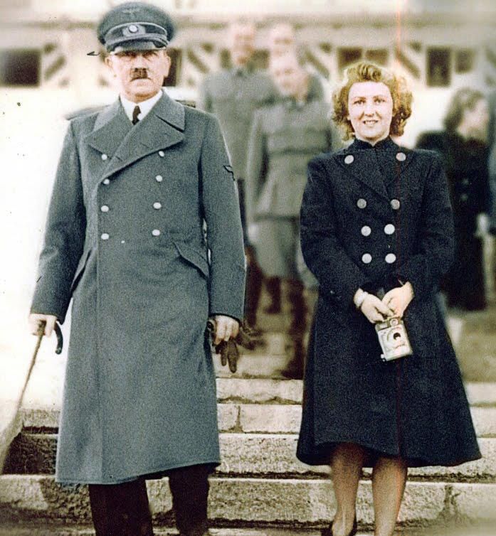 Adolf and Eva in colour