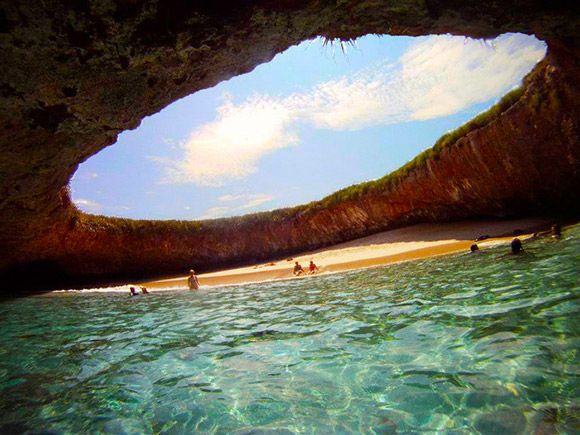 Amazing hidden beach in Mexico