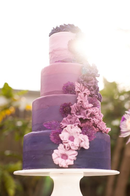 Amazing purple ombre cake