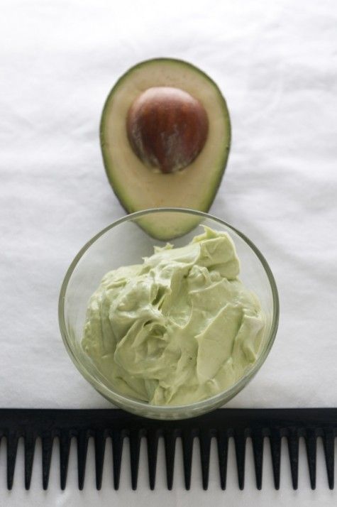 Avocado hair mask :1 small ripe avocado  1 spoon yoghurt  ½ spoon honey. Pu