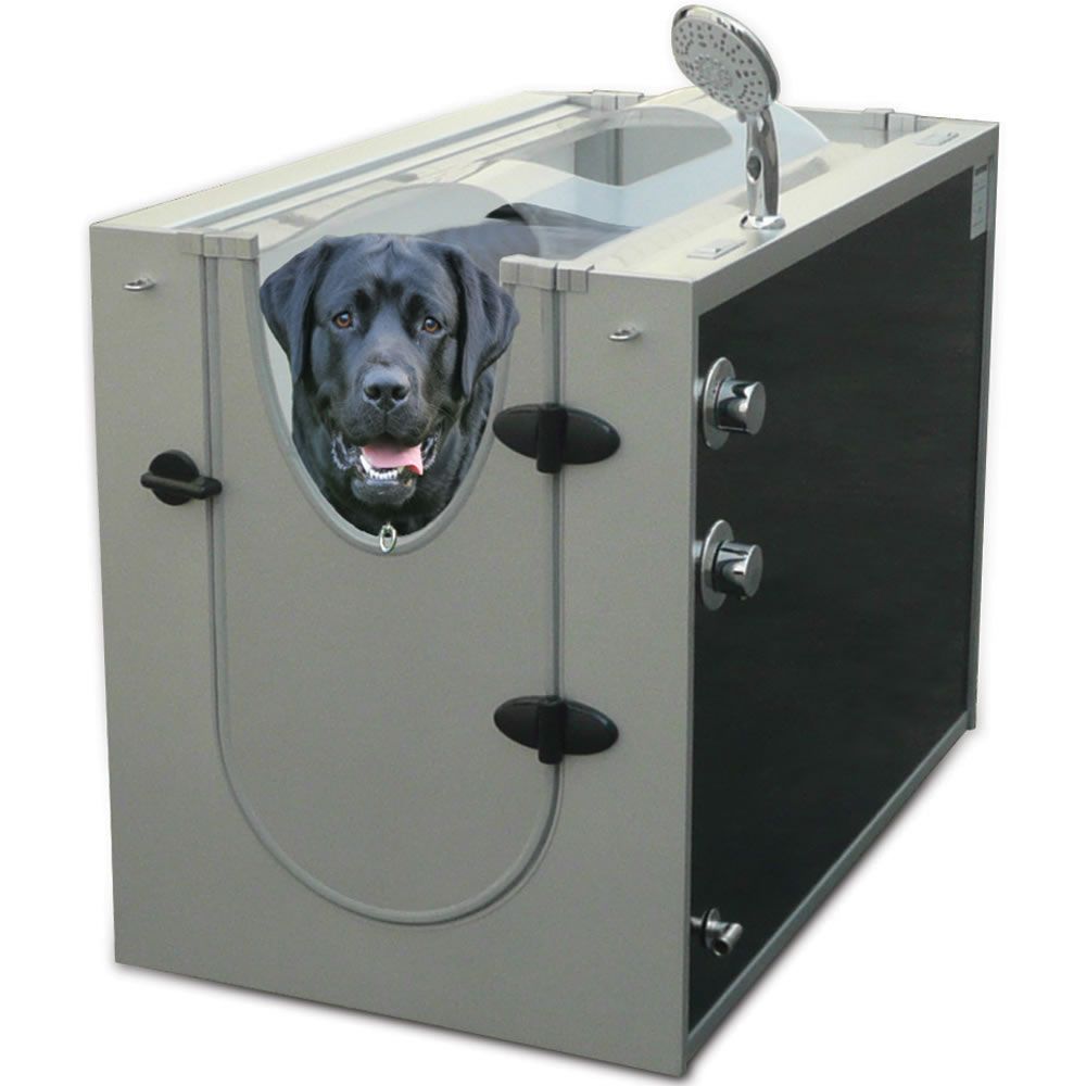 Awesome!!!!   The Canine Shower Stall – Hammacher Schlemmer