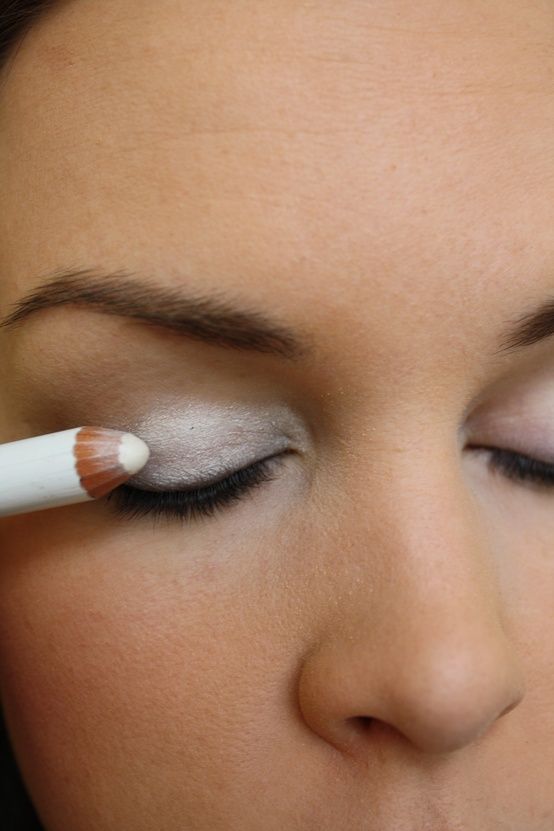 Awesome Tip! Color your eyelid with white eyeliner as an eyeshadow base. Your ey
