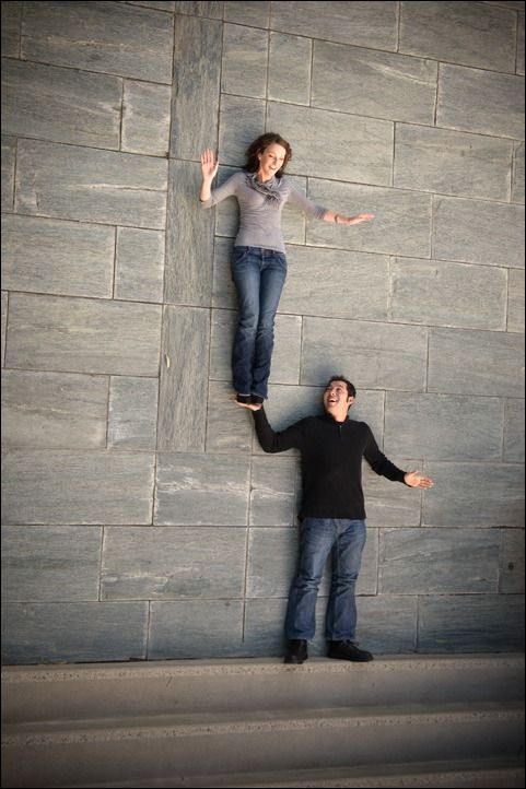 Awesome photo idea! Have couple lay on ground at base of steps & in then take pi