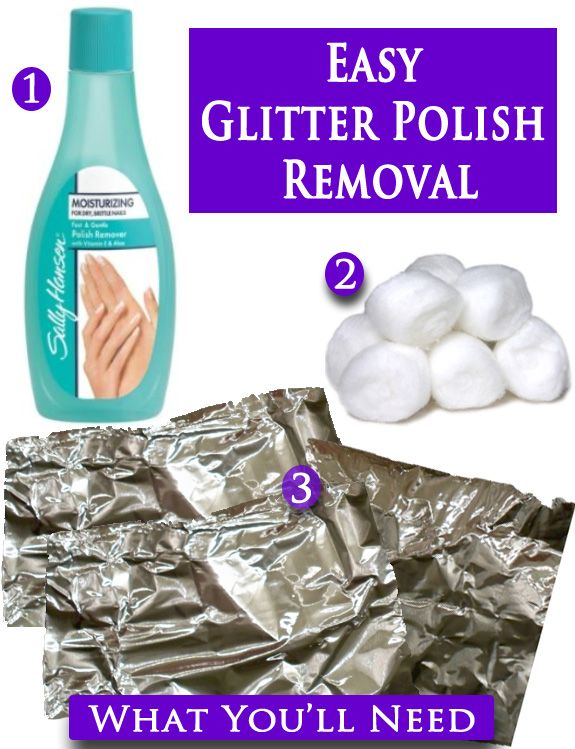 BEST Glitter Nail Polish Remover