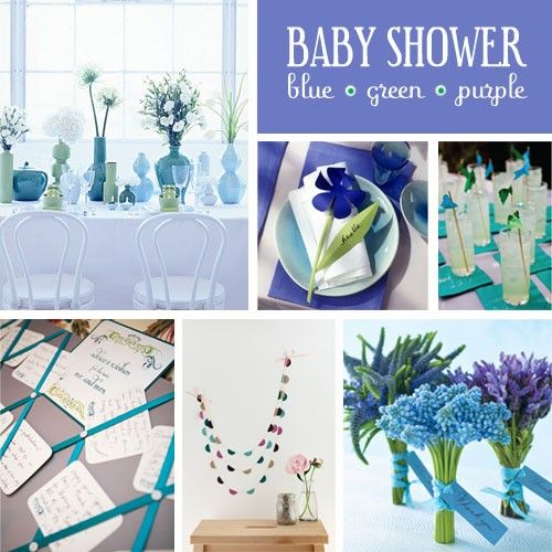 Baby blue baby shower