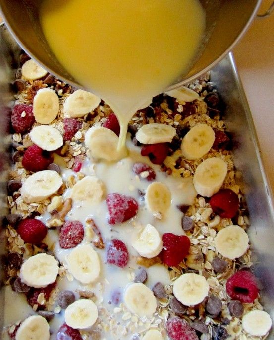 Baked Oatmeal Casserole… bake at night, eat breakfast for the week. – Click im