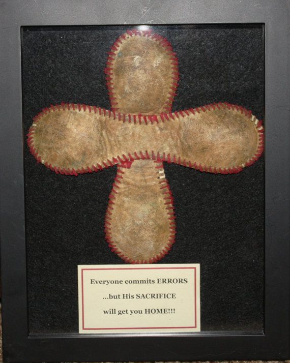 Baseball Cross: Everyone commits ERRORS, but His SACRIFICE will get you HOME!