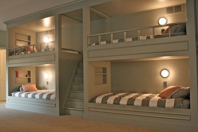 Bunk Room. Basement guest beds?