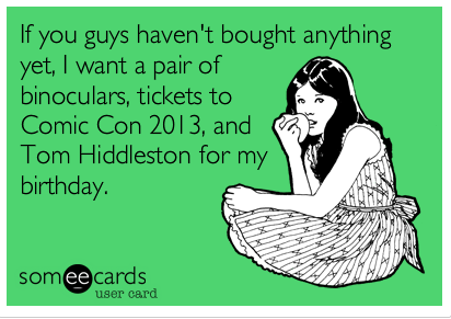 But mostly the Tom Hiddelston