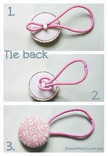 Button hair ties – sometimes the simplest things…