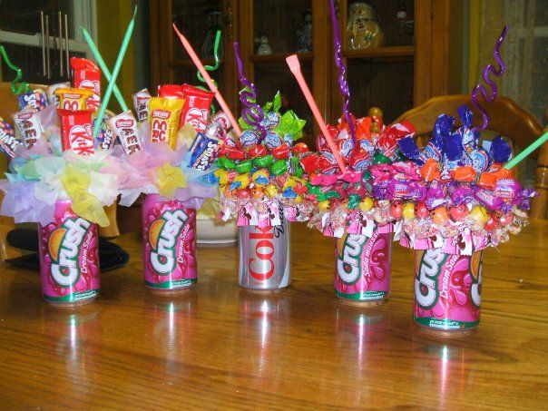 Candy and Soda Bouquets. So much fun to make and receive!