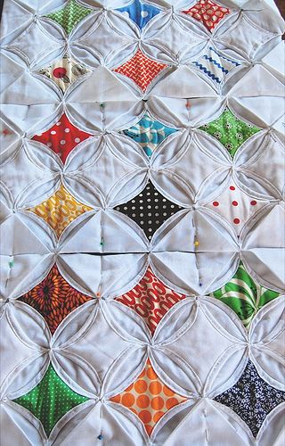 Cathedral Window Pane Quilt