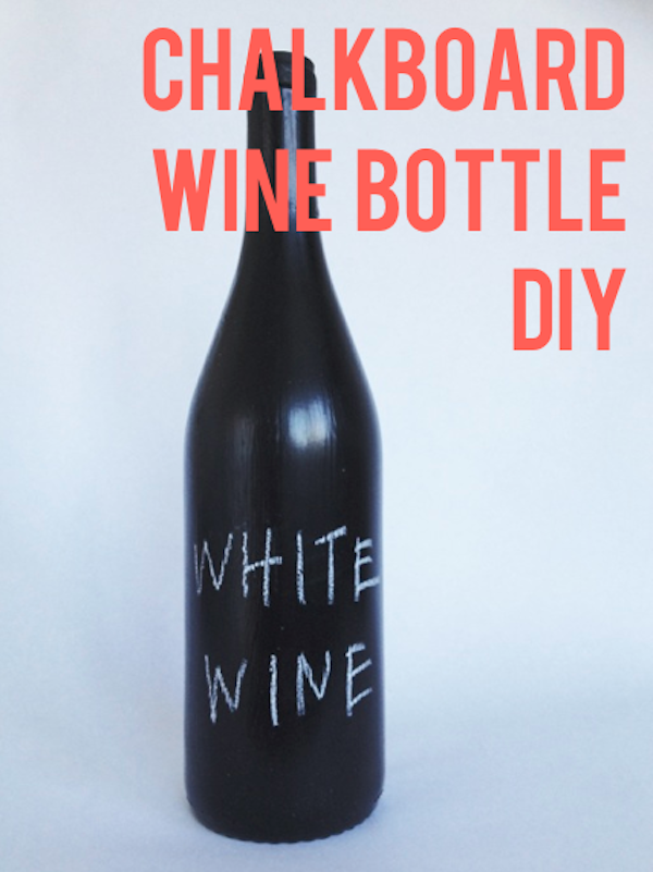 Chalkboard Wine Bottle DIY
