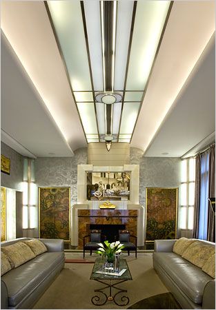 Chicago Art Deco living room