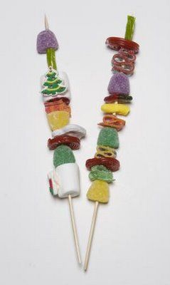 Christmas Candy Kebobs