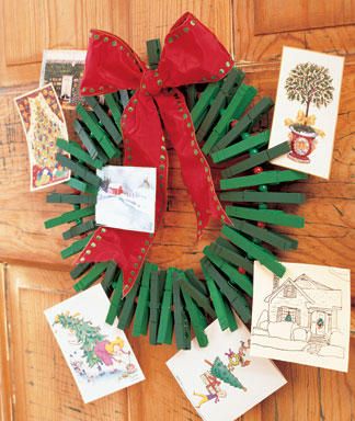 Christmas card wreath!!