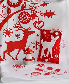 Christmas crafts in RED