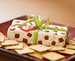 Christmas cream cheese package