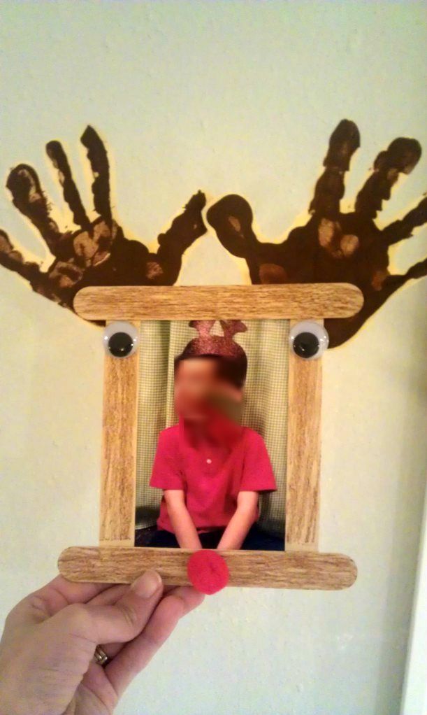 Christmas gift : reindeer picture frame
