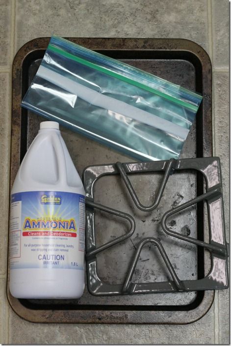 Cleaning gas stove grates