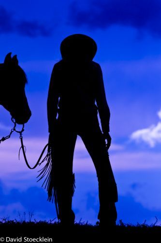 Cowgirl silhouette