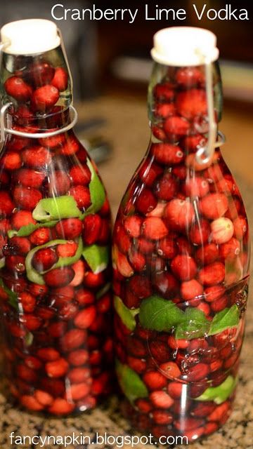 Cranberry Lime Vodka, cool gift for the holidays!