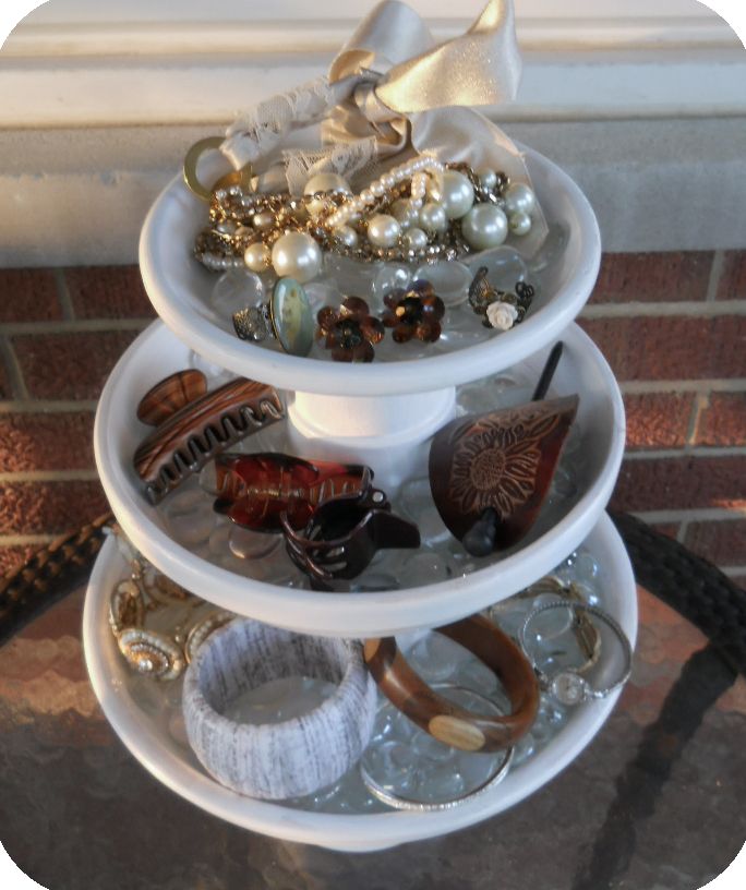 Create this easy and inexpensive DIY Accessory Stand. Or, make it into a cupcake