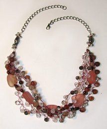 Crochet Sea Glass Necklace
