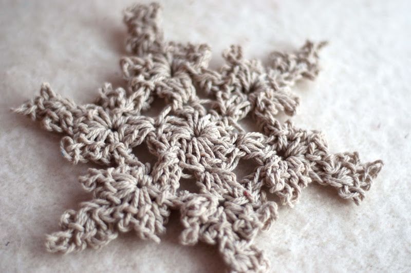 Crochet Twine Snowflakes