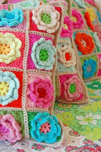 Crochet pillows
