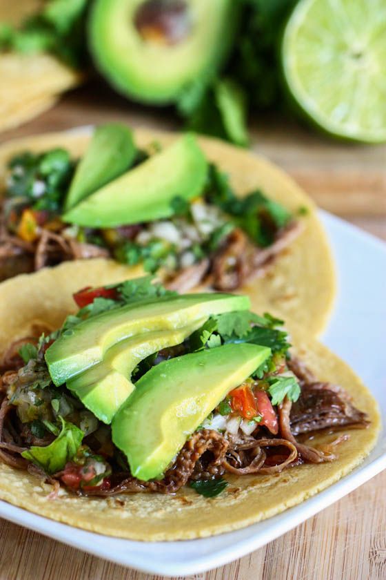 Crock Pot Beef Carnitas Tacos. It is soo easy and delightful! Probably the best