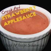 #Crockpot Strawberry Applesauce