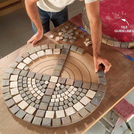DIY- how to make an outdoor mosaic table