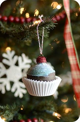 DIY Cupcake Ornaments