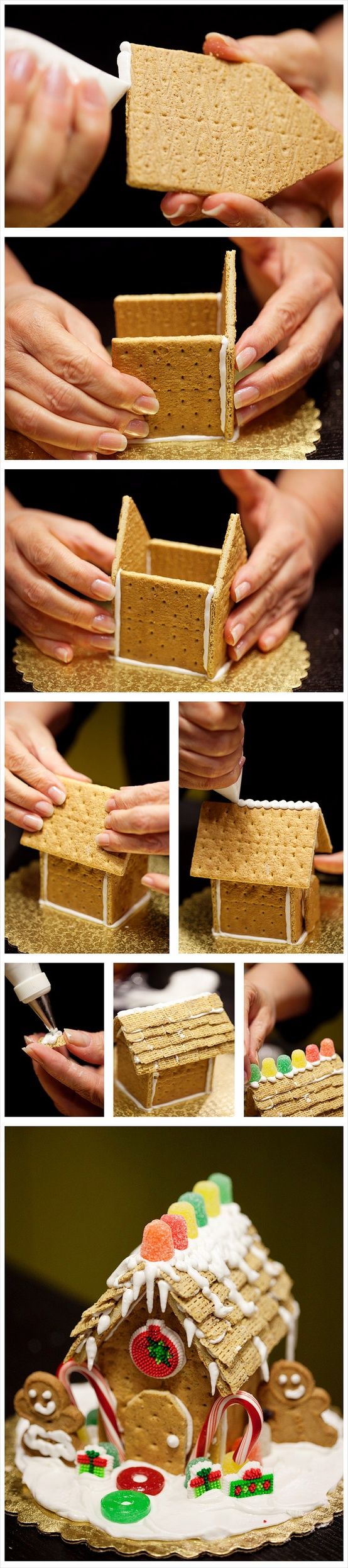 DIY: Gingerbread House made out of graham crackers