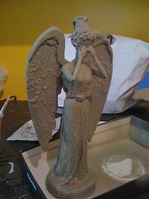 DIY: How to turn a Barbie into a Weeping Angel.