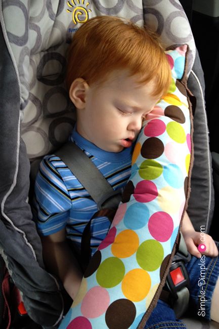 DIY Seat Belt Pillow, made these for the kids super easy sewing project, tutoria