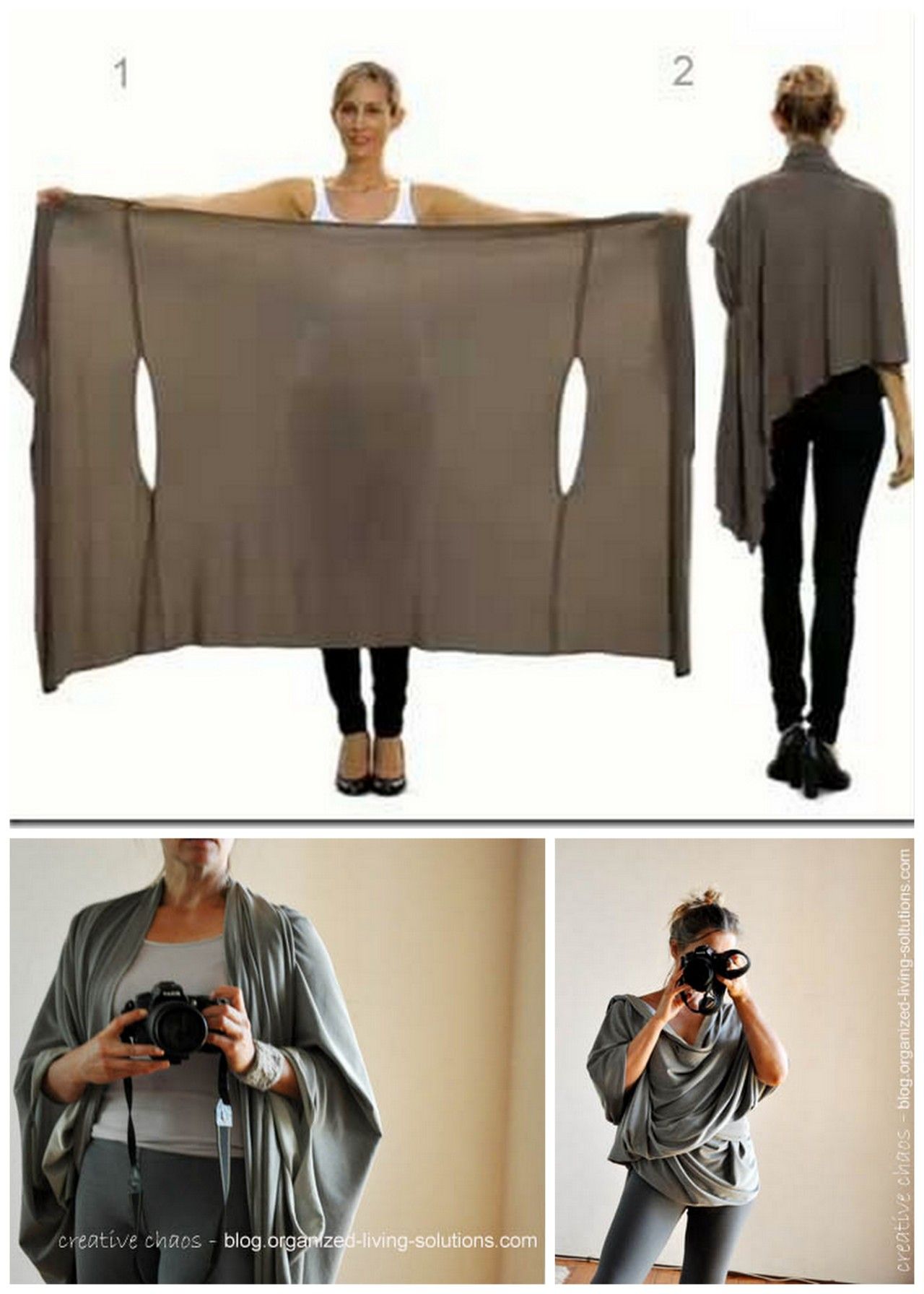 DIY Two Tutorials for the Bina Brianca Wrap. Have you see this? It can be worn a