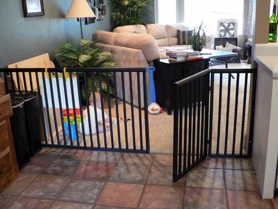 DIY any-size baby (or dog!) gate.  These things are so so expensive to buy!  Nic
