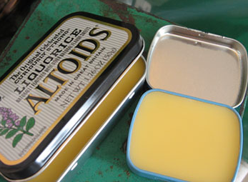 DIY: honey cuticle cream + reuse an empty tin like Altoids to package it