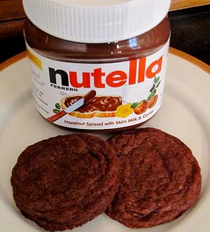 DO NOT ADD SUGAR! These are the best cookies EVER!   1 cup Nutella, 1 whole egg,