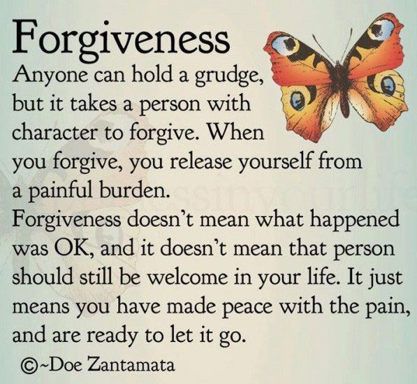 Do you need to forgive someone?
