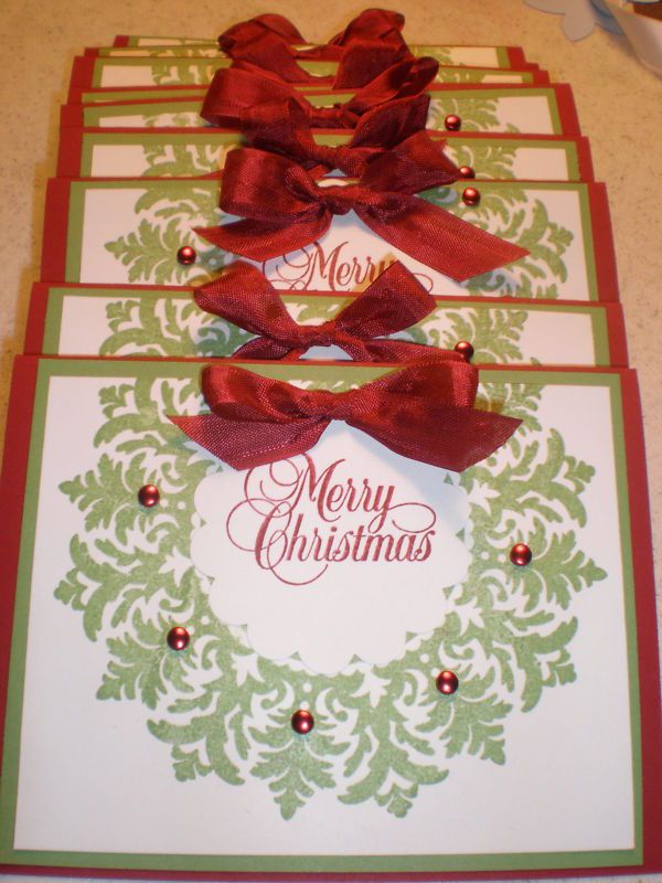 Easy but effective Christmas Card with Stampin Up.